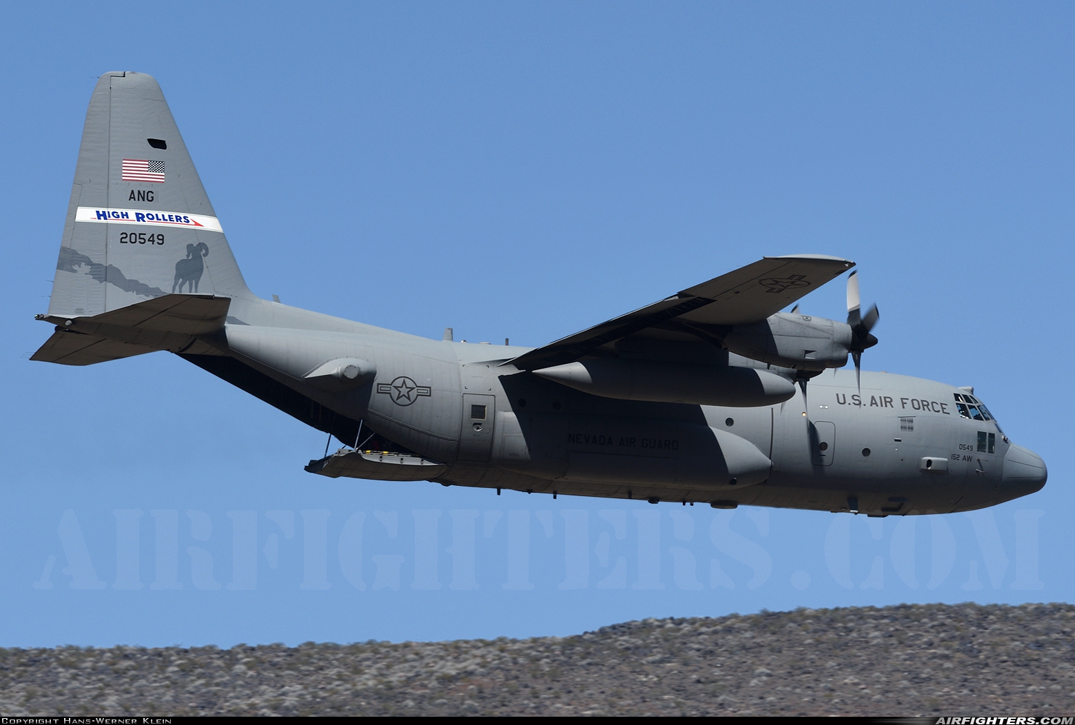 USA - Air Force Lockheed C-130H Hercules (L-382) 92-0549 at Off-Airport - Rainbow Canyon area, USA