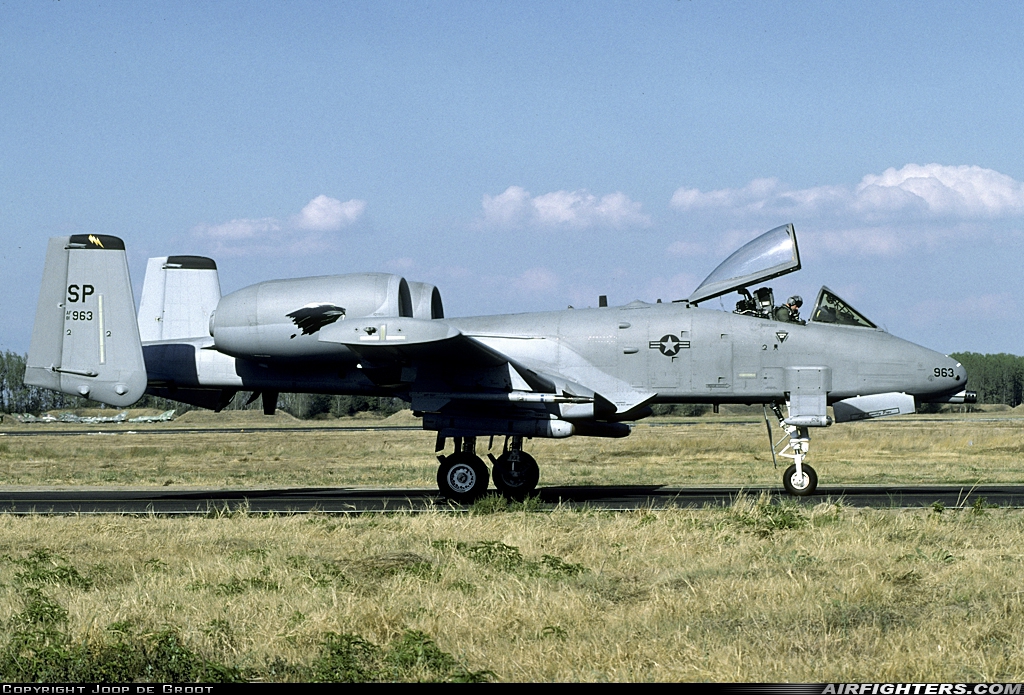 USA - Air Force Fairchild A-10A Thunderbolt II 81-0963 at Graf Ignatievo (LBPG), Bulgaria