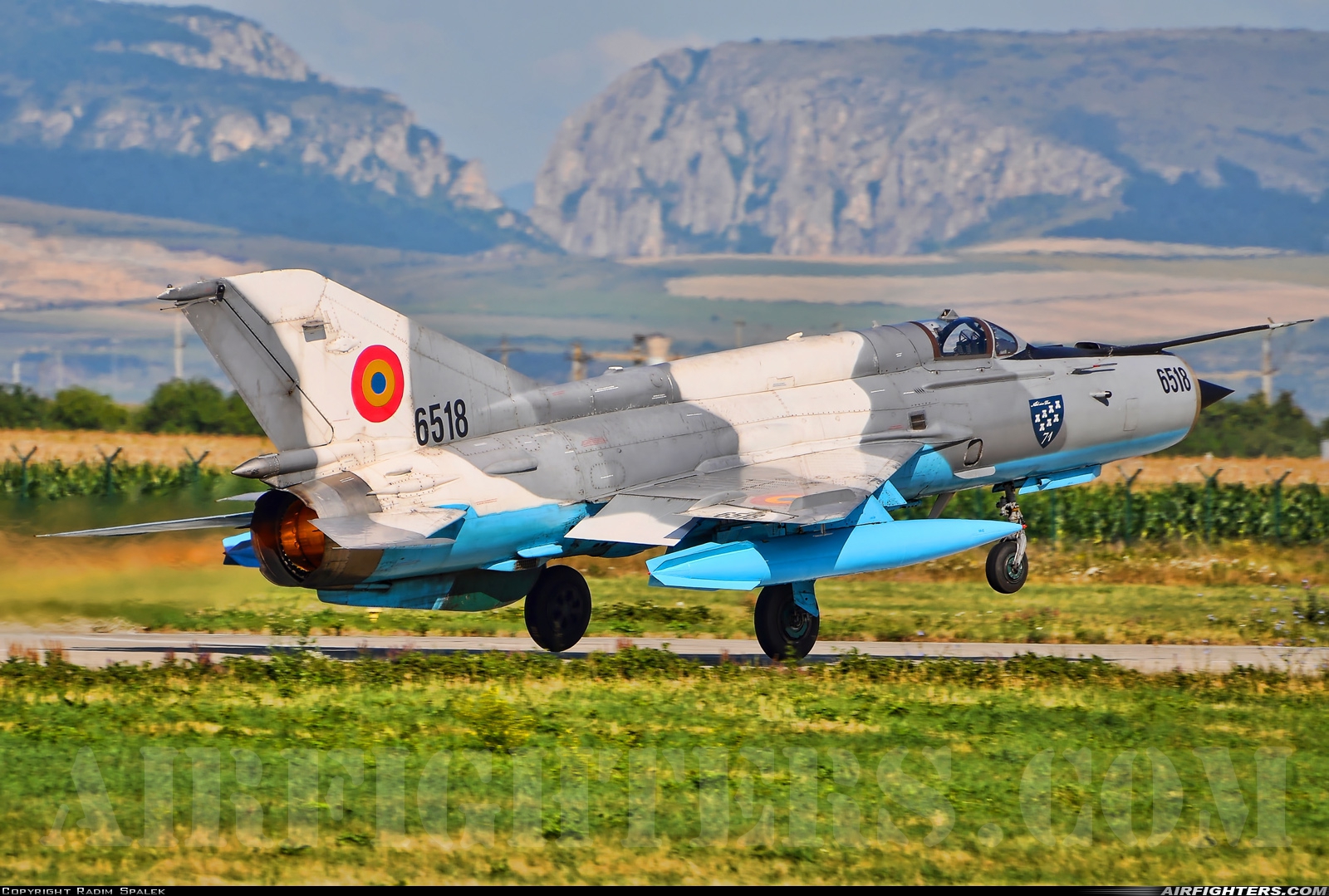 Romania - Air Force Mikoyan-Gurevich MiG-21MF-75 Lancer C 6518 at Campia Turzii (LRCT), Romania