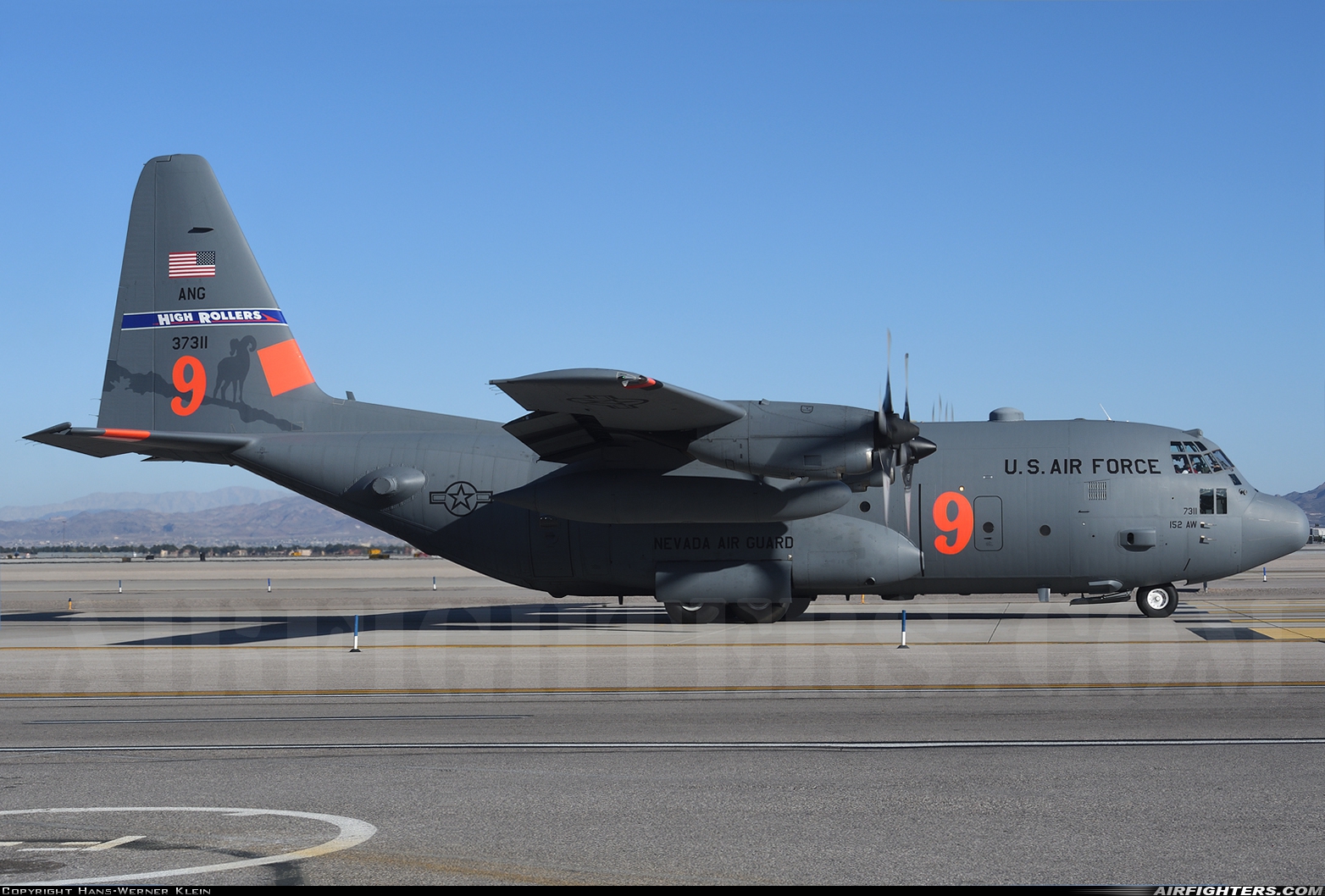 USA - Air Force Lockheed C-130H Hercules (L-382) 93-7311 at Las Vegas - McCarran Int. (LAS / KLAS), USA