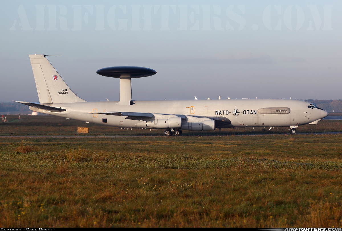 Luxembourg - NATO Boeing E-3A Sentry (707-300) LX-N90443 at Geilenkirchen (GKE / ETNG), Germany