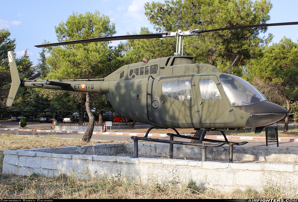 Spain - Army Agusta-Bell AB-206A-1 HR.12B-6 at Madrid - Colmenar Viejo (LECV), Spain