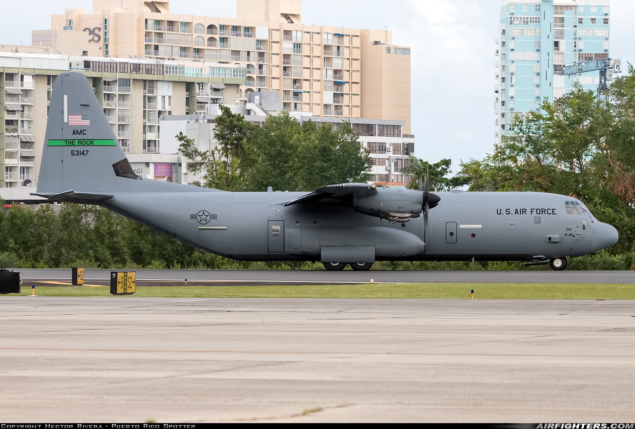 USA - Air Force Lockheed Martin C-130J-30 Hercules (L-382) 05-3147 at San Juan - Luis Munoz Marin Int. (SJU / TJSJ), Puerto Rico