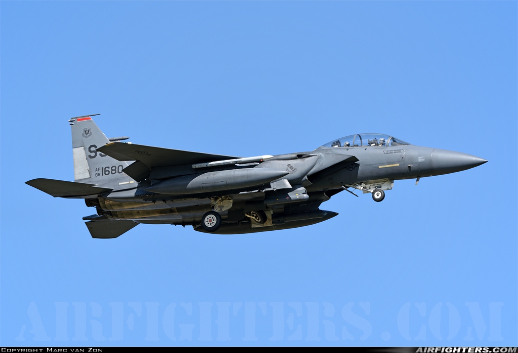 USA - Air Force McDonnell Douglas F-15E Strike Eagle 88-1680 at Goldsboro - Seymour Johnson AFB (GSB / KGSB), USA