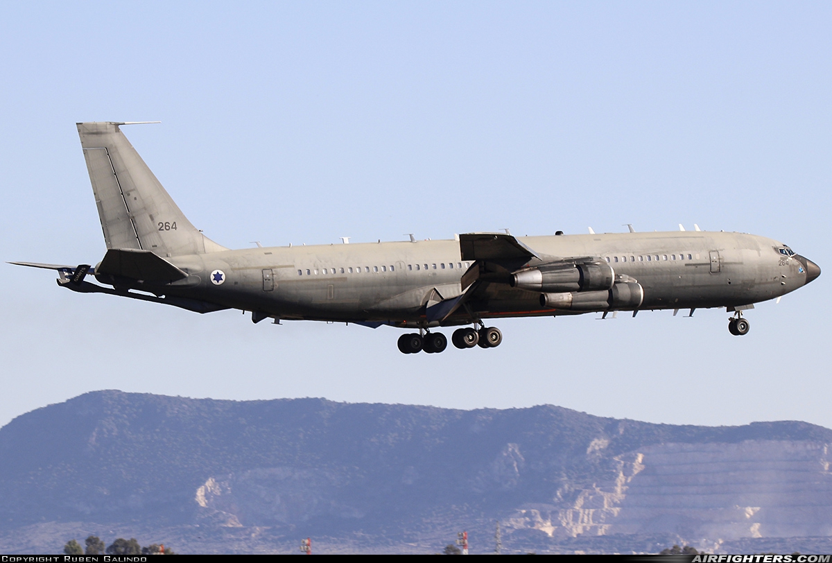 Israel - Air Force Boeing 707-3J6C(KC) Re'em 264 at Seville - Moron de la Frontera (OZP / LEMO), Spain