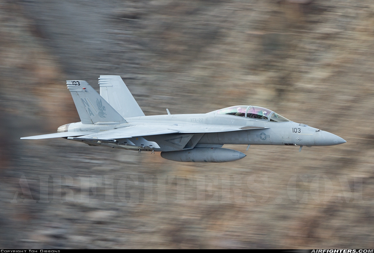 USA - Navy Boeing F/A-18F Super Hornet 166965 at Off-Airport - Rainbow Canyon area, USA