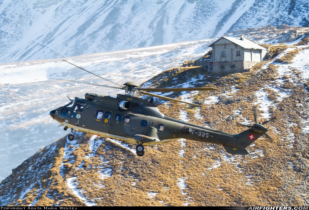Switzerland - Air Force Aerospatiale AS-532UL Cougar T-335 at Off-Airport - Axalp, Switzerland