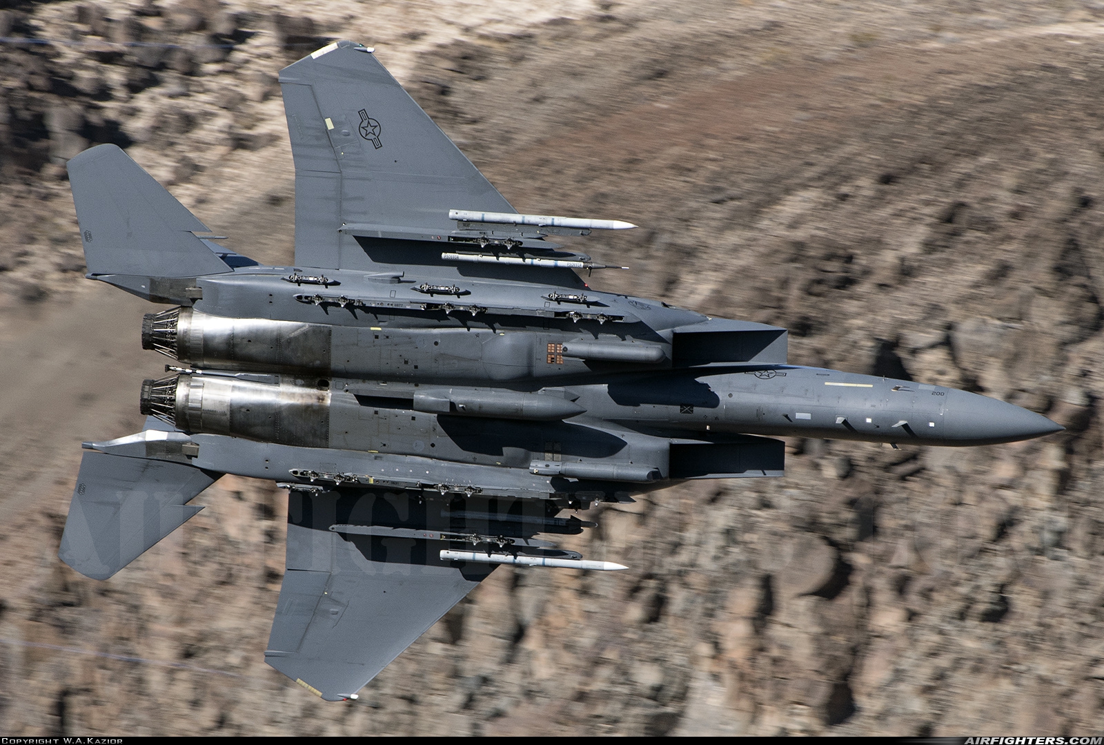 USA - Air Force McDonnell Douglas F-15E Strike Eagle 96-0200 at Off-Airport - Rainbow Canyon area, USA