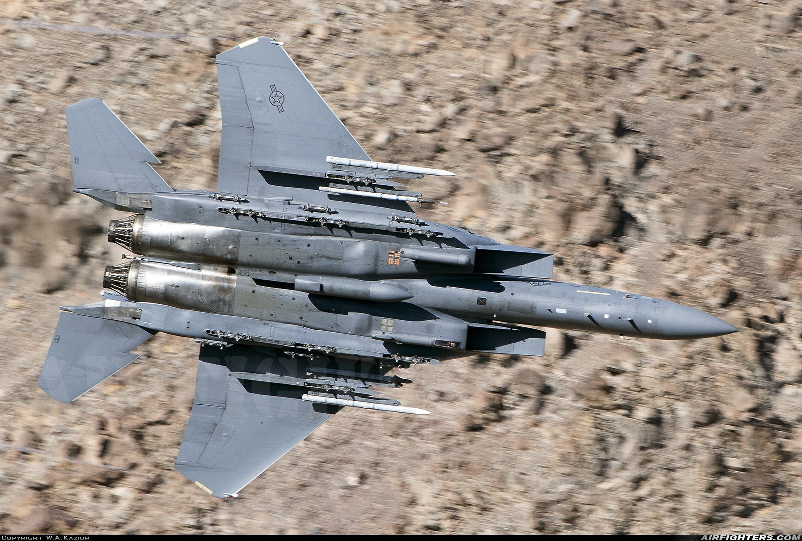 USA - Air Force McDonnell Douglas F-15E Strike Eagle 97-0217 at Off-Airport - Rainbow Canyon area, USA