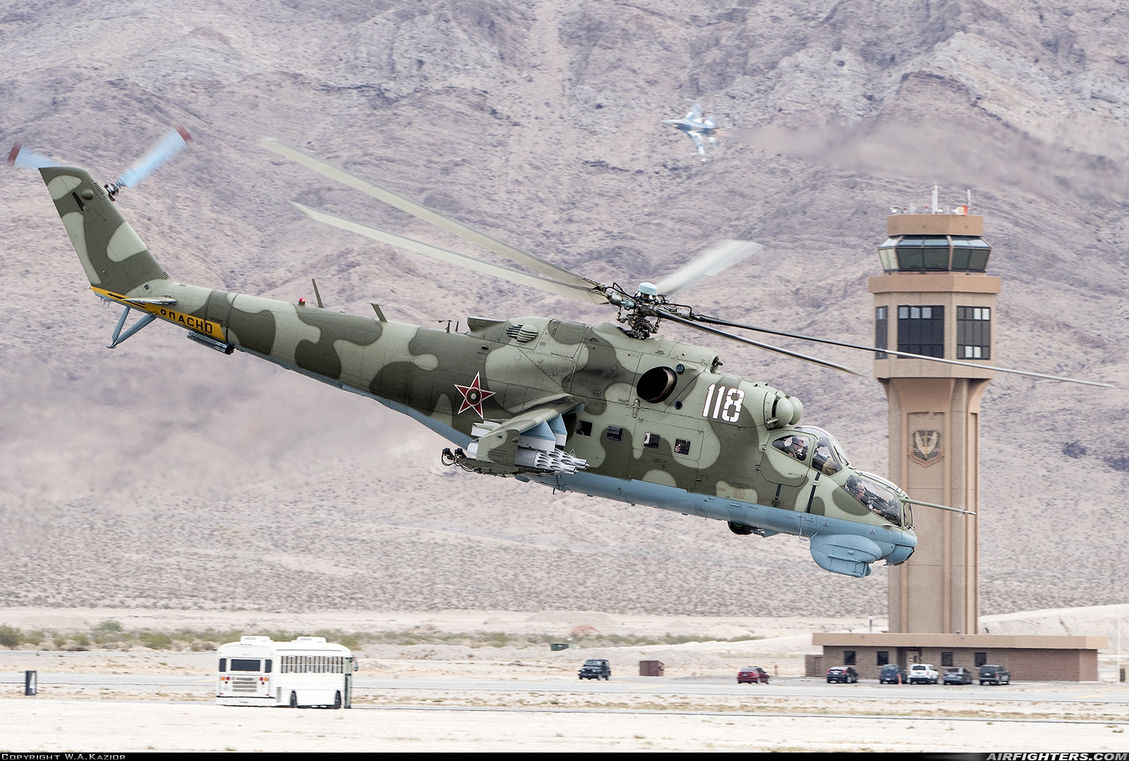Private Mil Mi-24D NX118NX at Las Vegas - Nellis AFB (LSV / KLSV), USA