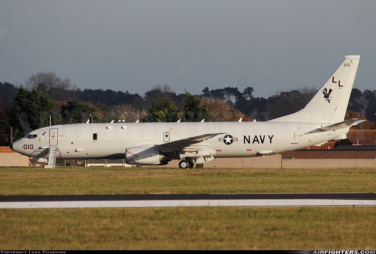 USA - Navy Boeing P-8A Poseidon (737-800ERX) 169010 at Mildenhall (MHZ / GXH / EGUN), UK