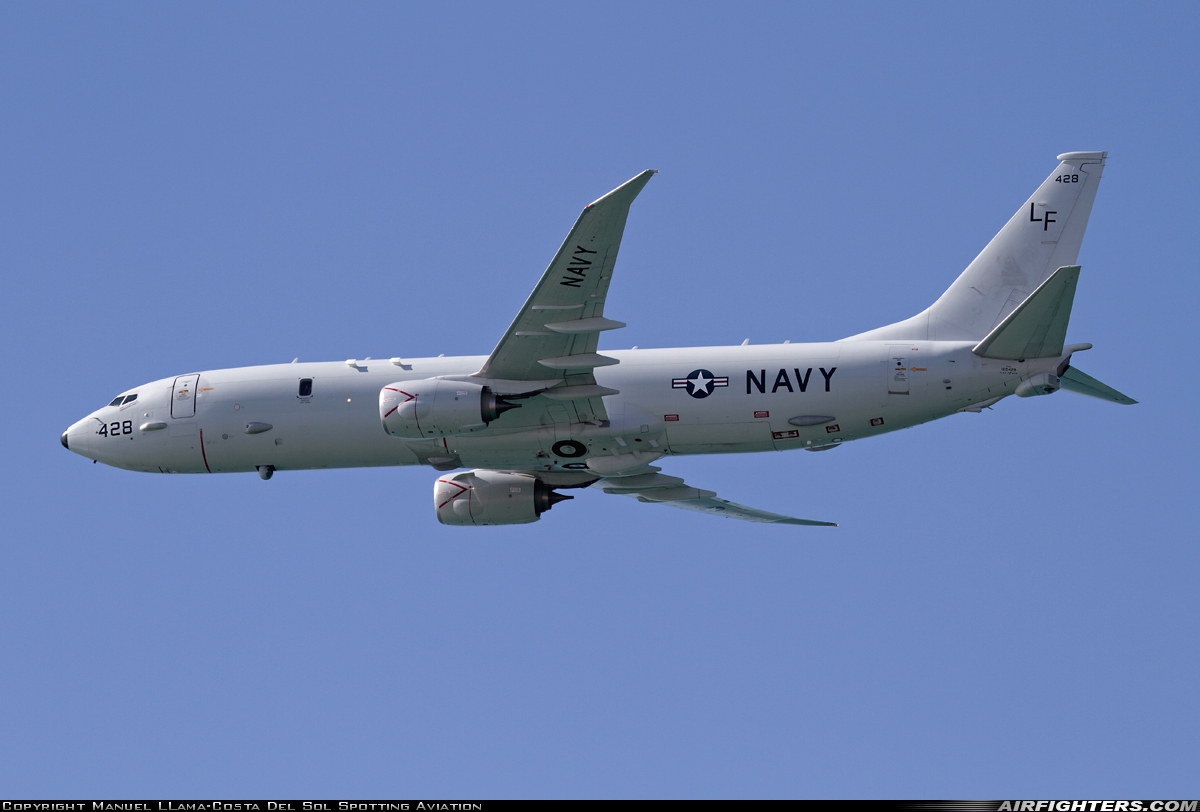 USA - Navy Boeing P-8A Poseidon (737-800ERX) 168428 at Off-Airport - Playa la Costilla, Rota-Cadiz, Spain