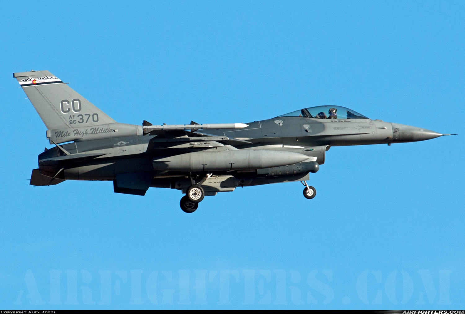 USA - Air Force General Dynamics F-16C Fighting Falcon 86-0370 at Las Vegas - Nellis AFB (LSV / KLSV), USA