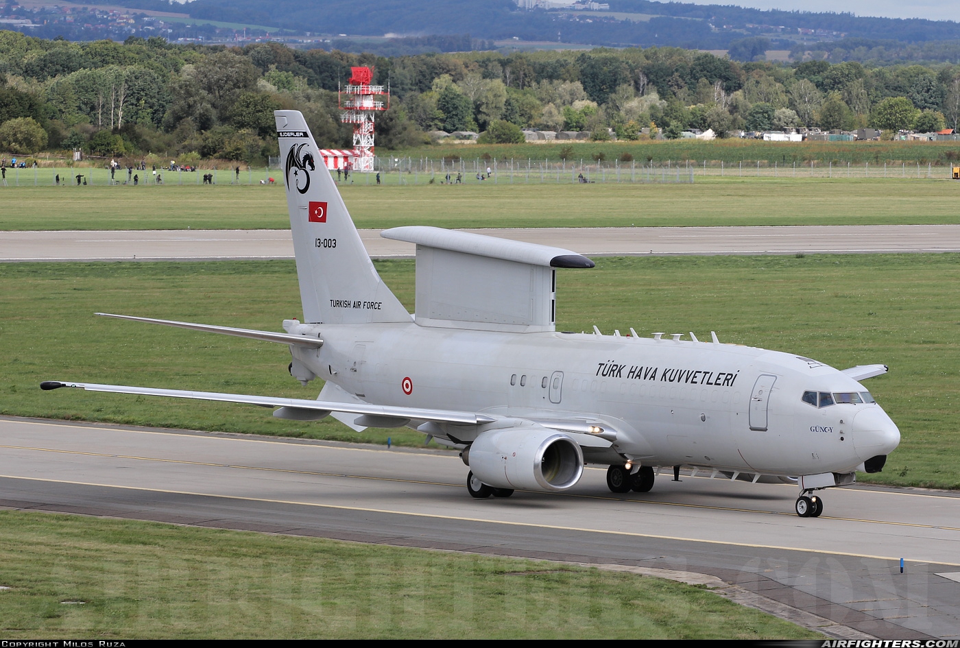 Türkiye - Air Force Boeing E-7T Wedgetail 13-003 at Ostrava - Mosnov (OSR / LKMT), Czech Republic
