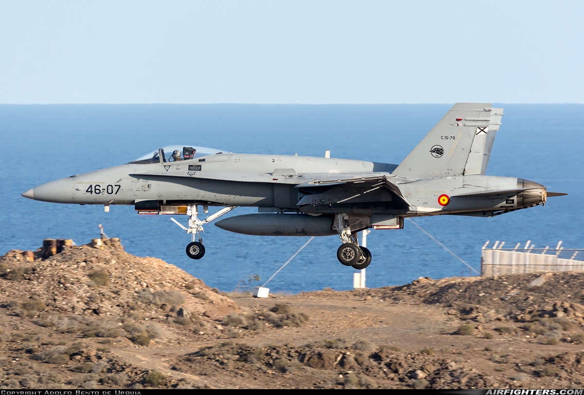Spain - Air Force McDonnell Douglas F/A-18A+ Hornet C.15-79 at Gran Canaria (- Las Palmas / Gando) (LPA / GCLP), Spain
