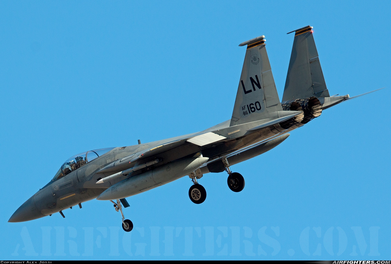 USA - Air Force McDonnell Douglas F-15C Eagle 86-0160 at Las Vegas - Nellis AFB (LSV / KLSV), USA
