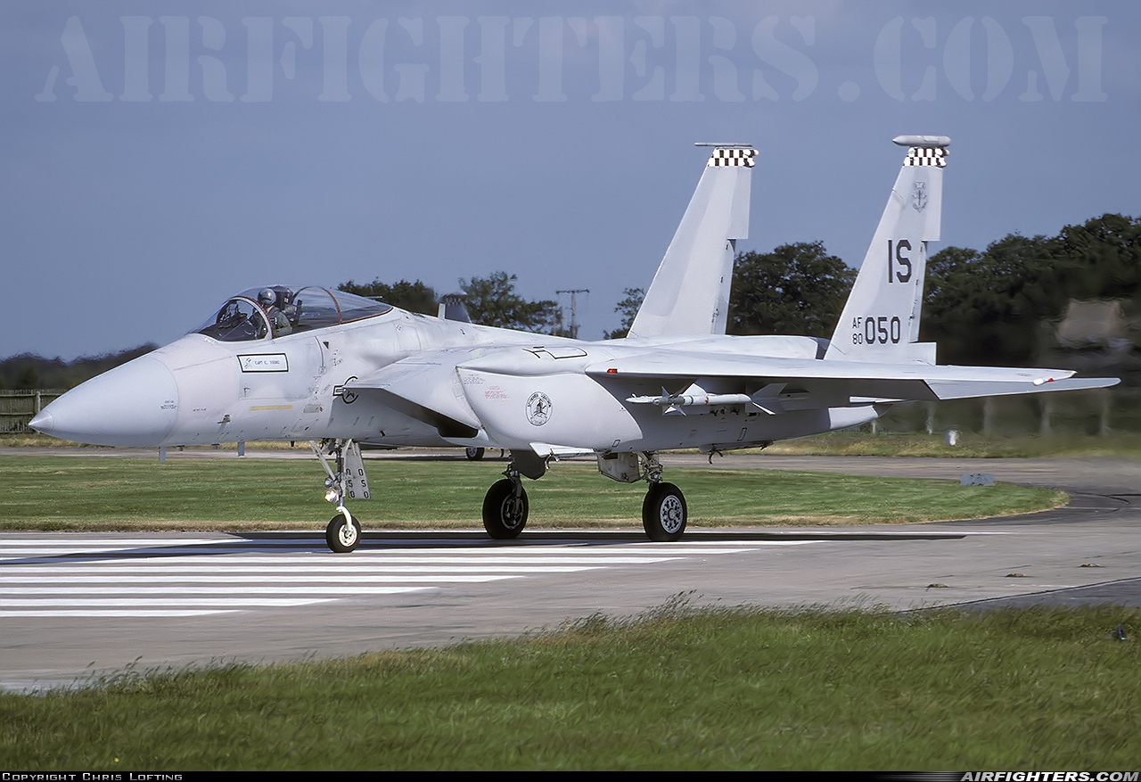 USA - Air Force McDonnell Douglas F-15C Eagle 80-0050 at Coningsby (EGXC), UK