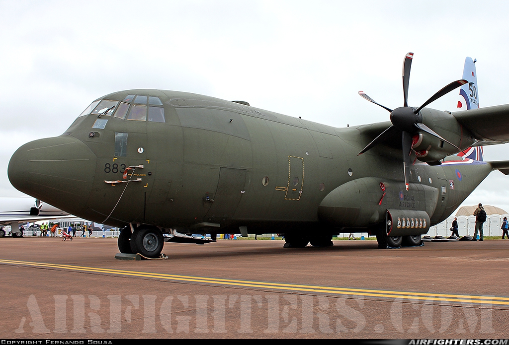 UK - Air Force Lockheed Martin Hercules C5 (C-130J / L-382) ZH883 at Fairford (FFD / EGVA), UK