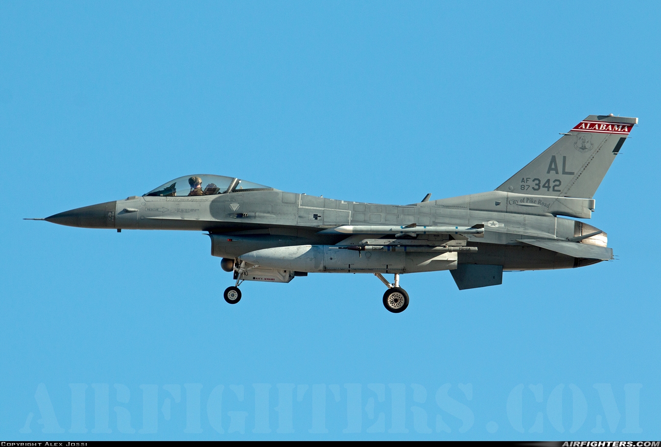 USA - Air Force General Dynamics F-16C Fighting Falcon 87-0342 at Las Vegas - Nellis AFB (LSV / KLSV), USA