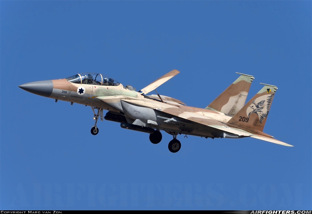 Israel - Air Force McDonnell Douglas F-15I Ra'am 209 at Beersheba - Hatzerim (LLHB), Israel