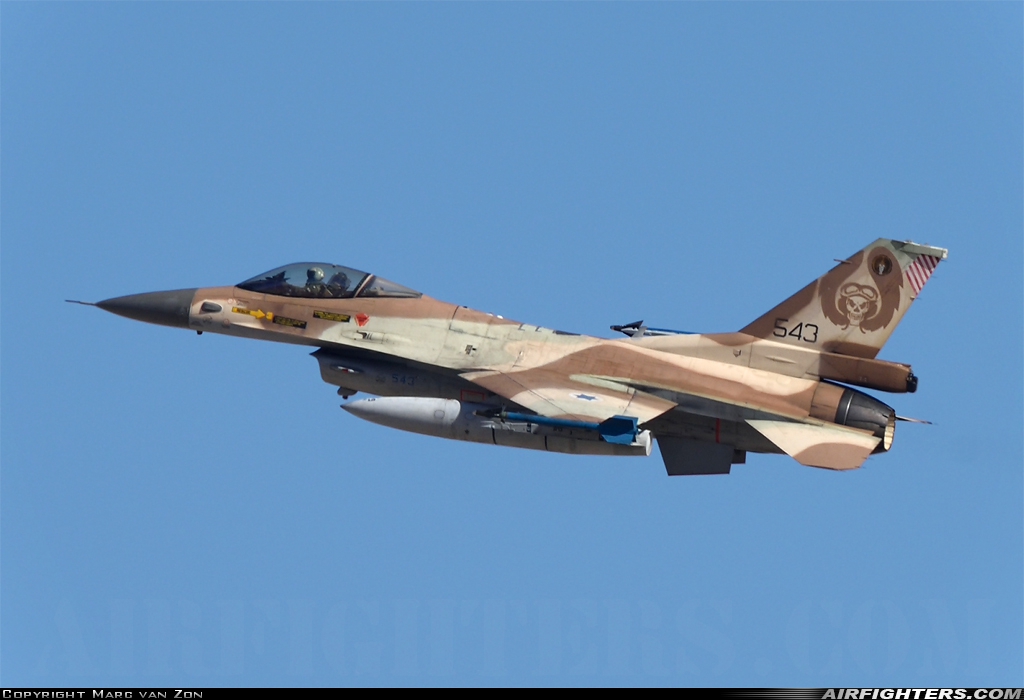 Israel - Air Force General Dynamics F-16C Fighting Falcon 543 at Ovda (VDA / LLOV), Israel