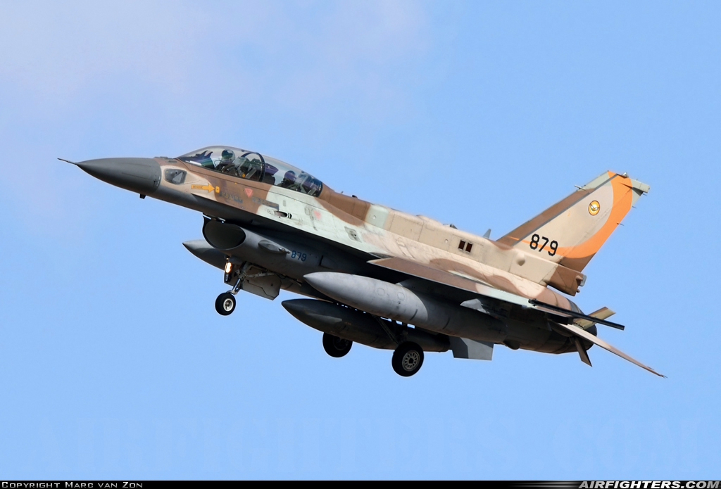 Israel - Air Force Lockheed Martin F-16I Sufa 879 at Beersheba - Hatzerim (LLHB), Israel