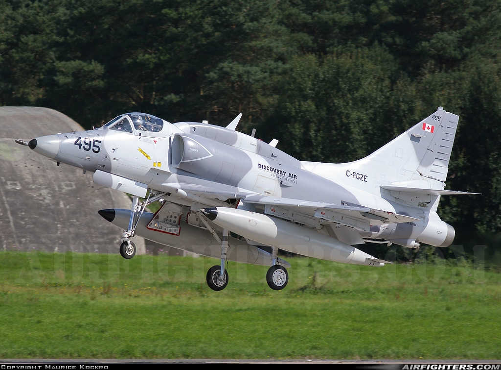 Company Owned - Discovery Air Defence Services Douglas A-4N Skyhawk C-FGZE at Wittmundhafen (Wittmund) (ETNT), Germany
