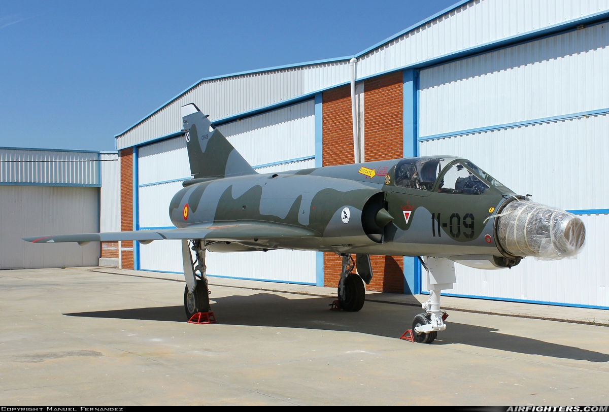 Spain - Air Force Dassault Mirage IIIEE C.11-09 at Madrid - Cuatro Vientos (LECU / LEVS), Spain