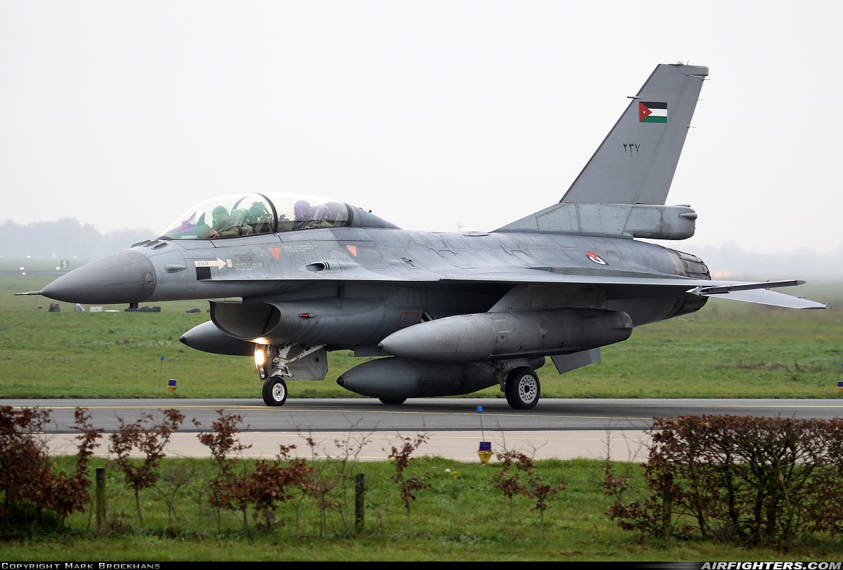 Jordan - Air Force General Dynamics F-16BM Fighting Falcon 237 at Uden - Volkel (UDE / EHVK), Netherlands