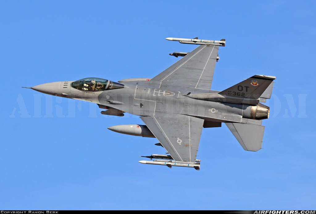 USA - Air Force General Dynamics F-16C Fighting Falcon 87-0362 at Las Vegas - Nellis AFB (LSV / KLSV), USA