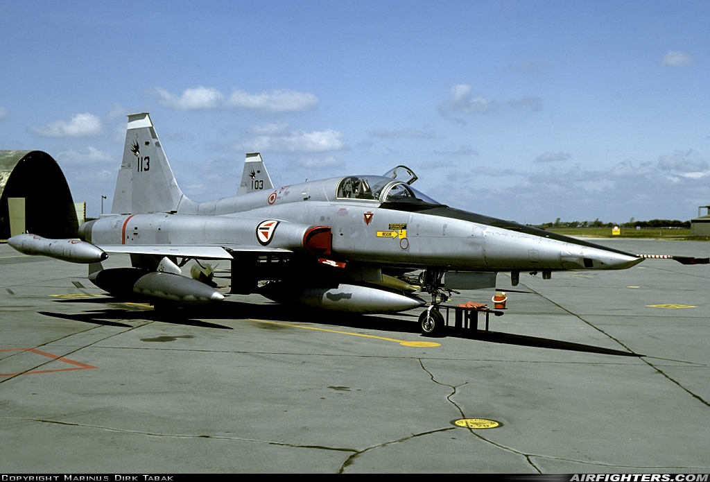 Norway - Air Force Northrop RF-5A Freedom Fighter 113 at Eggebek (ETME), Germany