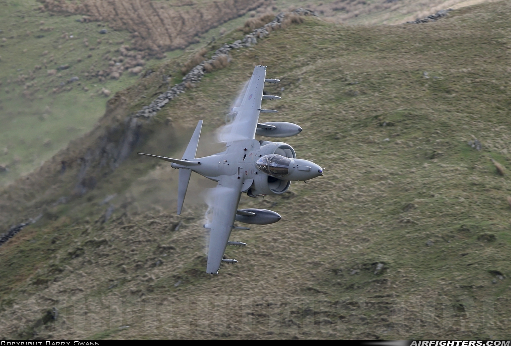 UK - Air Force British Aerospace Harrier GR.9 ZD465 at Off-Airport - Machynlleth Loop Area, UK