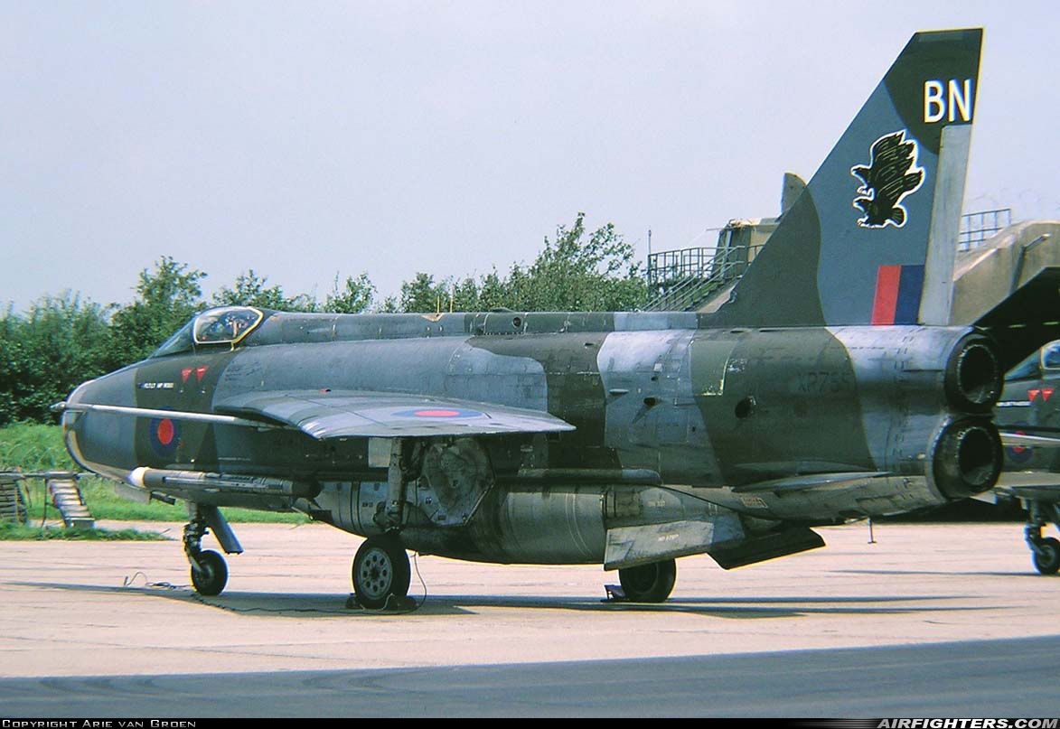 UK - Air Force English Electric Lightning F6 XR755 at Leeuwarden (LWR / EHLW), Netherlands