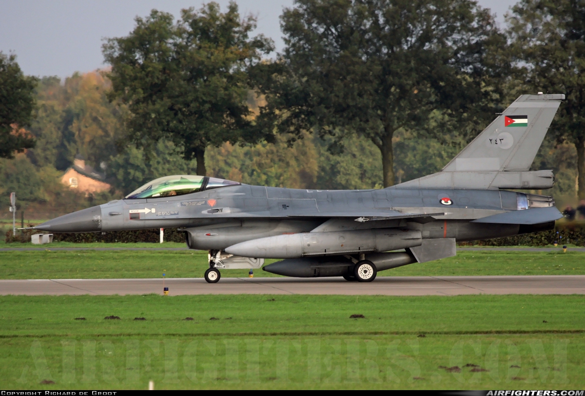 Jordan - Air Force General Dynamics F-16AM Fighting Falcon 243 at Uden - Volkel (UDE / EHVK), Netherlands