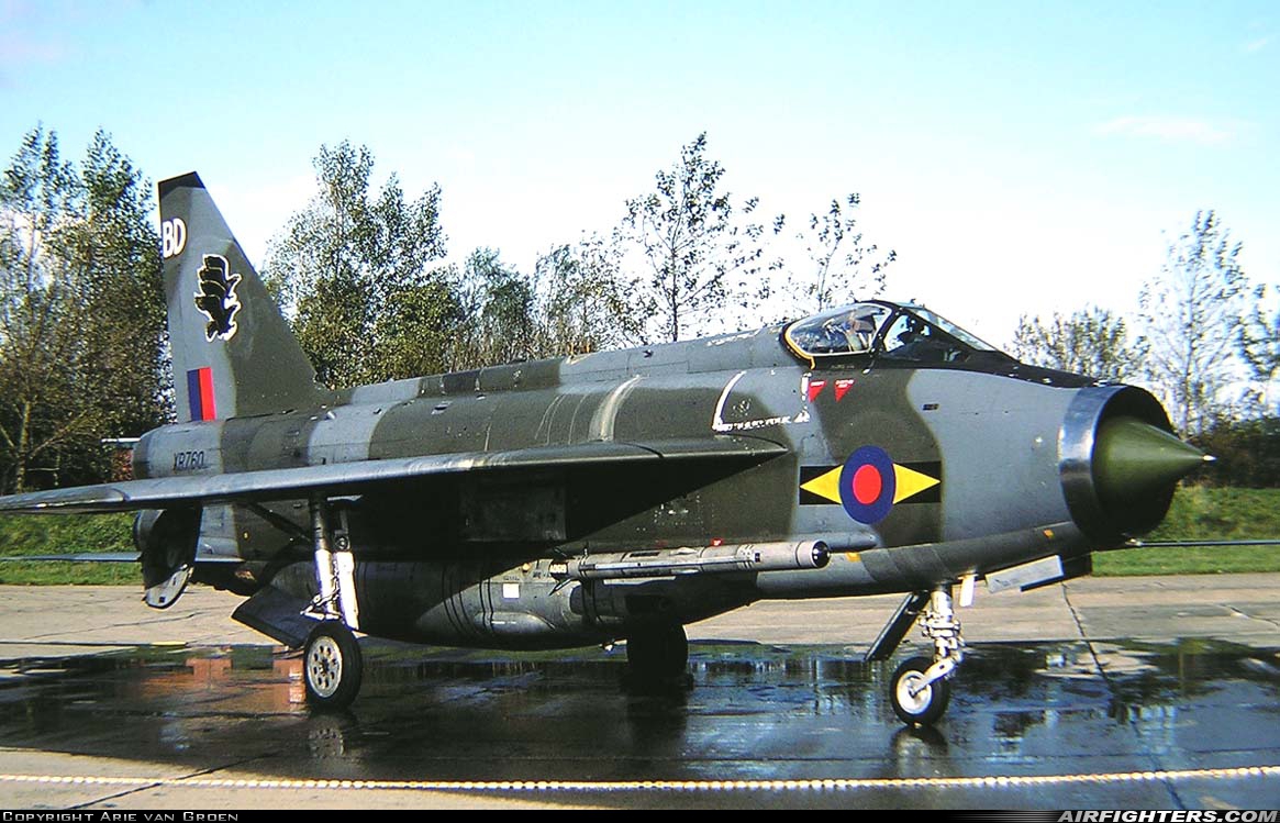 UK - Air Force English Electric Lightning F6 XR760 at Leeuwarden (LWR / EHLW), Netherlands