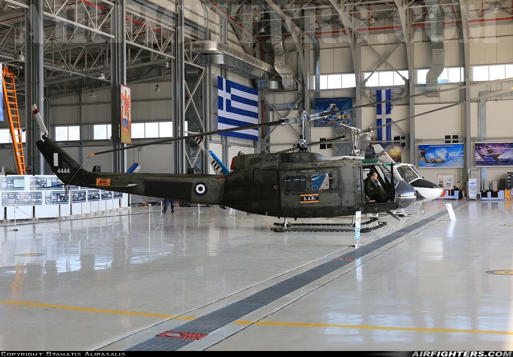 Greece - Air Force Agusta-Bell AB-205A 4444 at Elefsís (LGEL), Greece