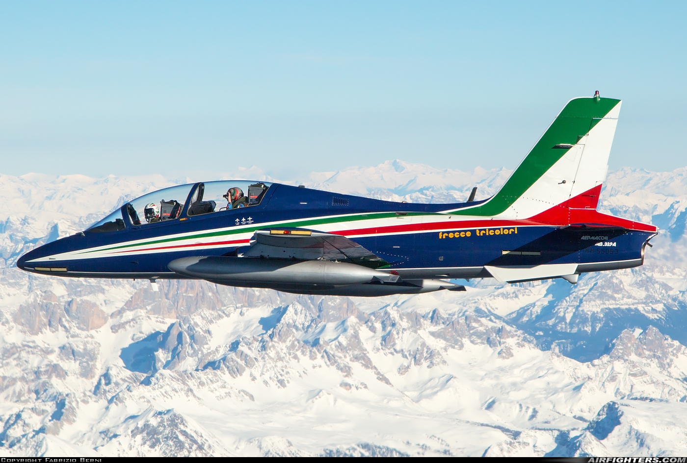 Italy - Air Force Aermacchi MB-339PAN MM55053 at In Flight, Italy