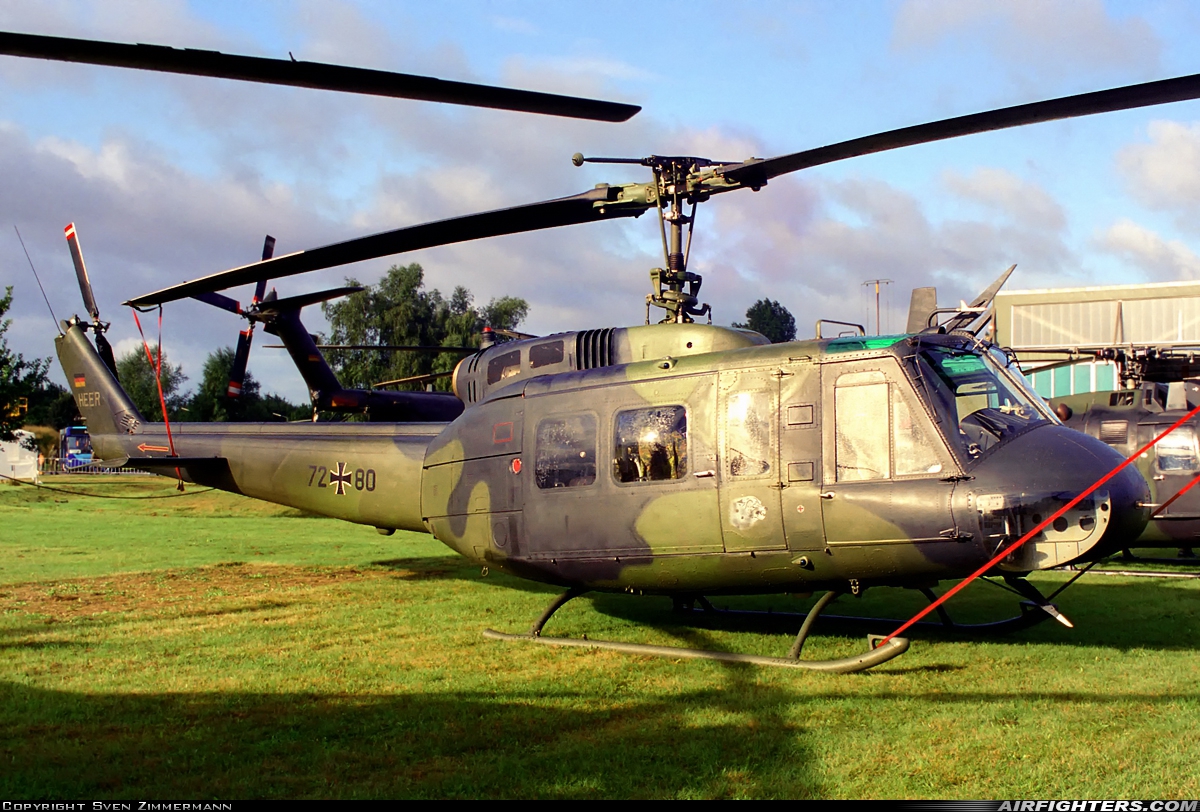 Germany - Army Bell UH-1D Iroquois (205) 72+80 at Hopsten (Rheine -) (ETNP), Germany