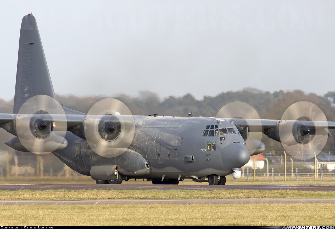 USA - Air Force Lockheed AC-130W Stinger II (L-382) 88-1305 at Mildenhall (MHZ / GXH / EGUN), UK