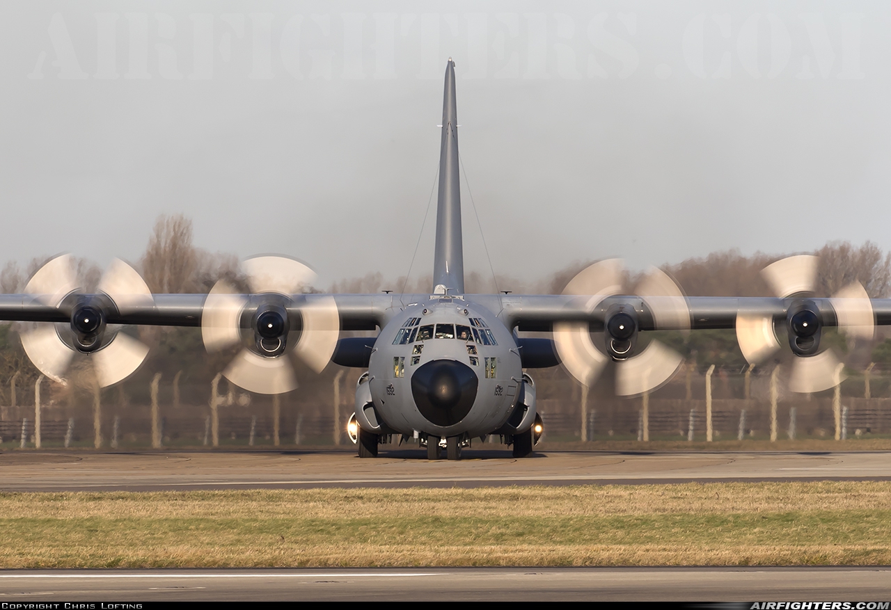 USA - Air Force Lockheed EC-130H Hercules (L-382) 73-1592 at Mildenhall (MHZ / GXH / EGUN), UK