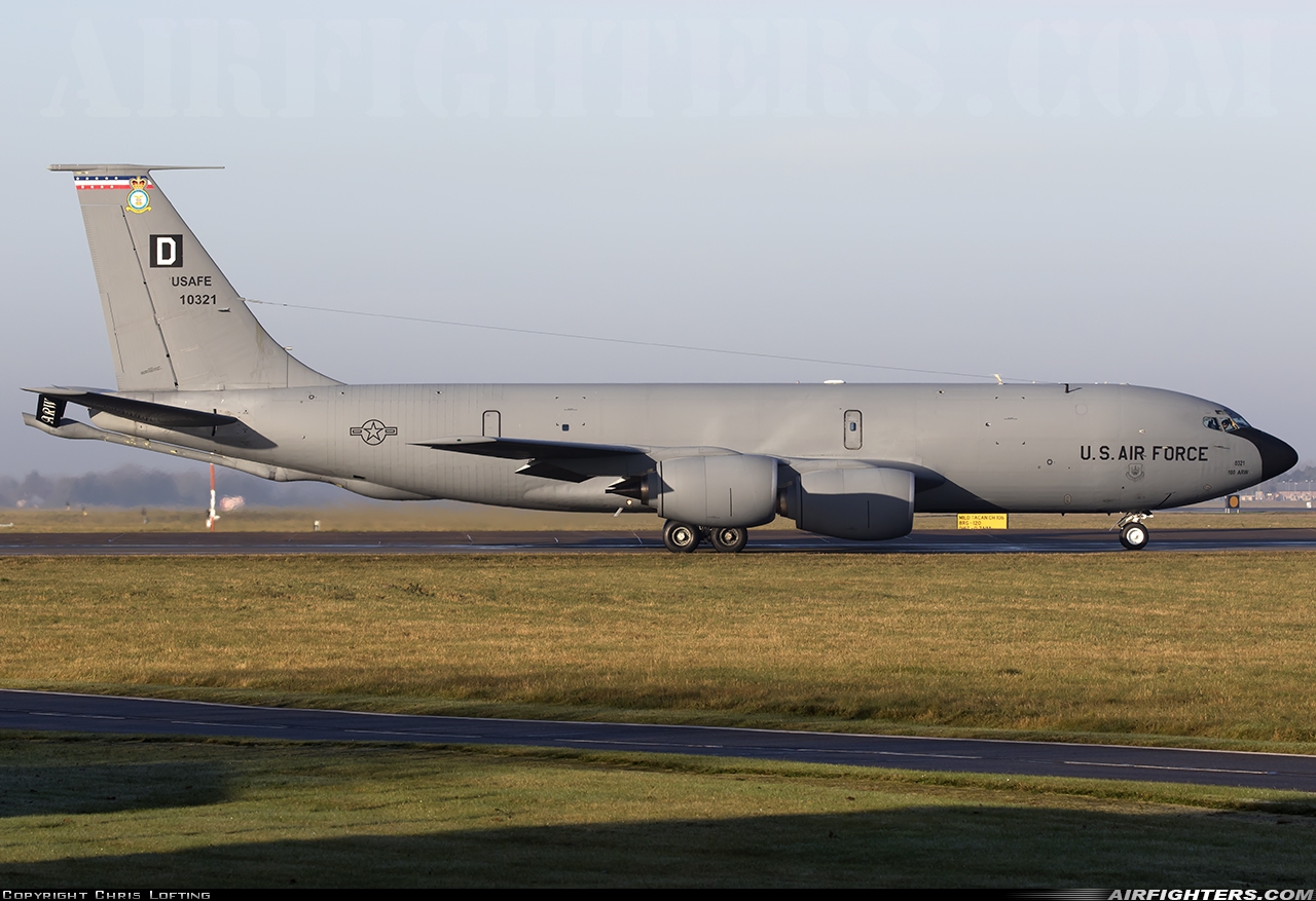 USA - Air Force Boeing KC-135R Stratotanker (717-100) 61-0321 at Mildenhall (MHZ / GXH / EGUN), UK