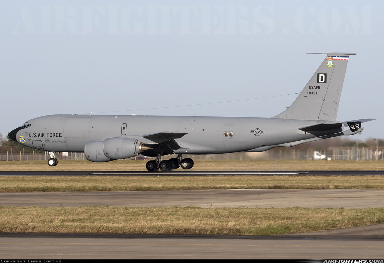 USA - Air Force Boeing KC-135R Stratotanker (717-100) 61-0321 at Mildenhall (MHZ / GXH / EGUN), UK