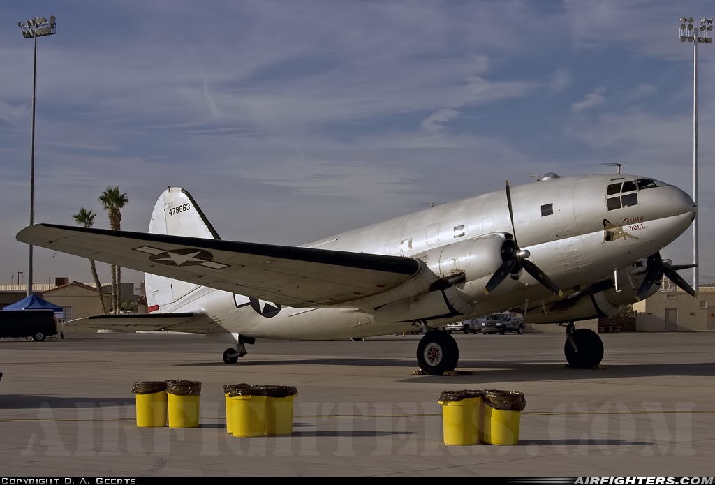 Private - Commemorative Air Force Curtiss C-46F N53594 at Las Vegas - Nellis AFB (LSV / KLSV), USA