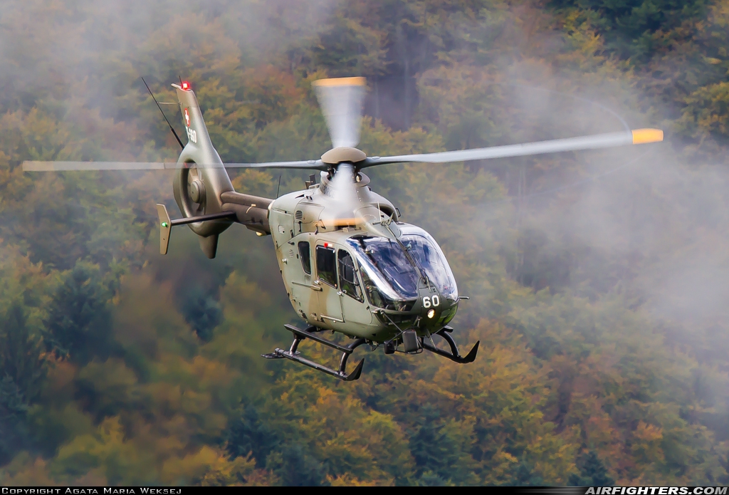 Switzerland - Air Force Eurocopter TH05 (EC-635P2+) T-360 at Meiringen (LSMM), Switzerland