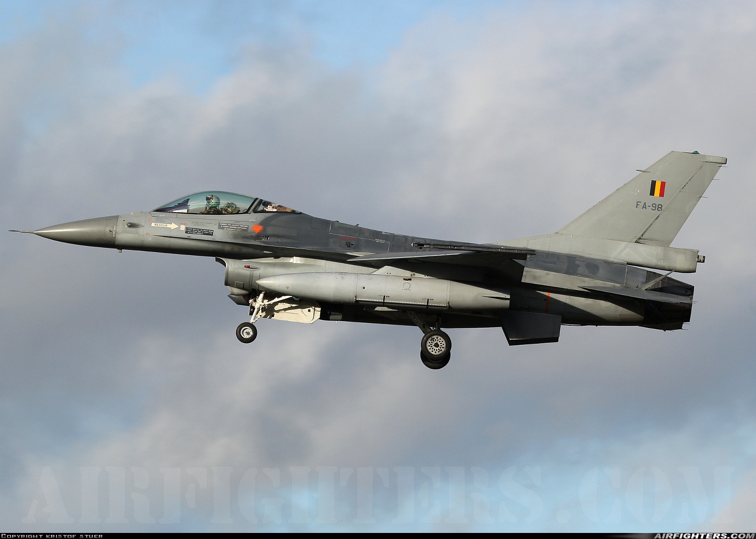 Belgium - Air Force General Dynamics F-16AM Fighting Falcon FA-98 at Kleine Brogel (EBBL), Belgium