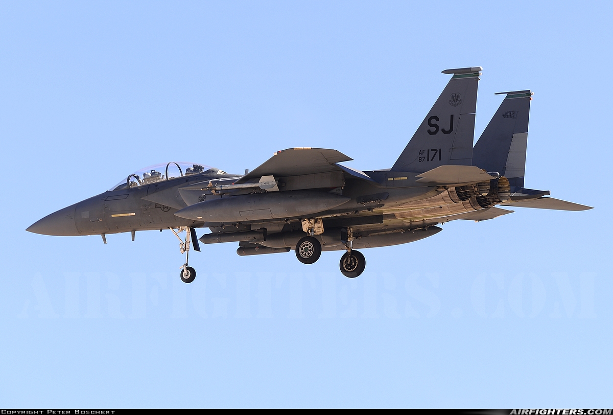 USA - Air Force McDonnell Douglas F-15E Strike Eagle 87-0171 at Las Vegas - Nellis AFB (LSV / KLSV), USA