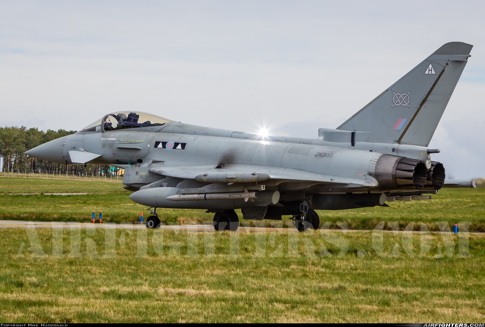 UK - Air Force Eurofighter Typhoon FGR4 ZK300 at Lossiemouth (LMO / EGQS), UK