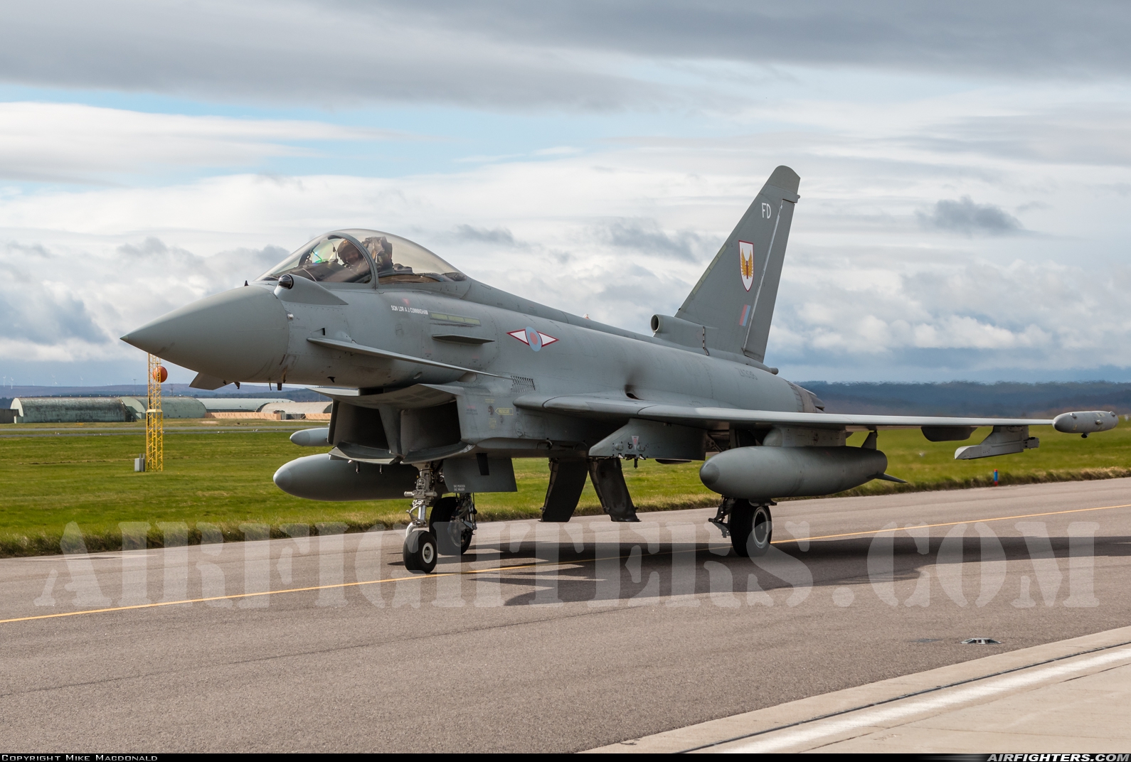 UK - Air Force Eurofighter Typhoon FGR4 ZK338 at Lossiemouth (LMO / EGQS), UK