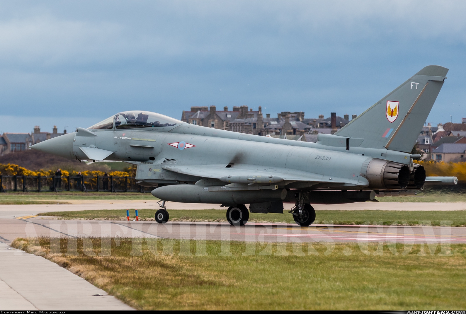 UK - Air Force Eurofighter Typhoon FGR4 ZK330 at Lossiemouth (LMO / EGQS), UK