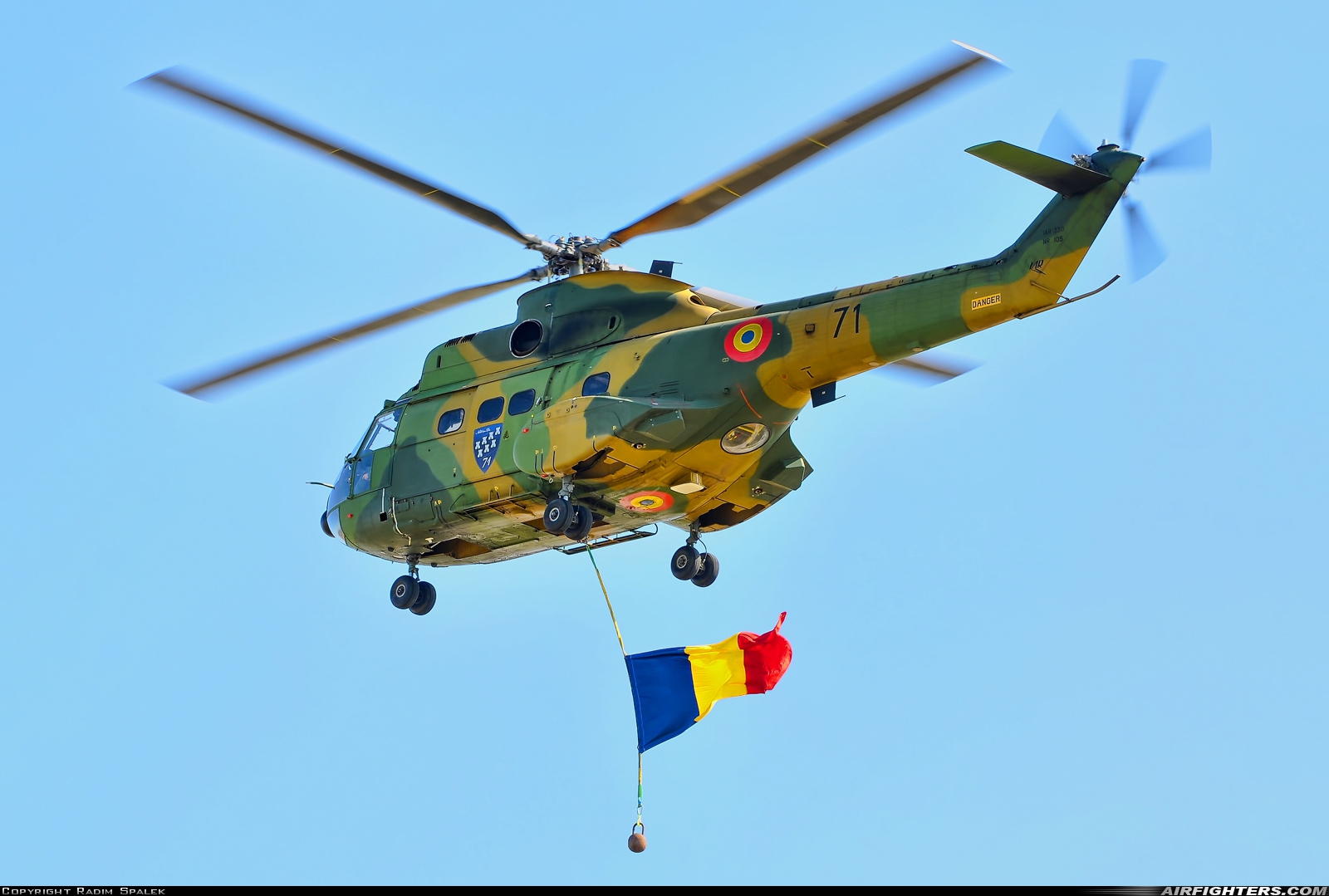 Romania - Air Force IAR-330M Puma 71 at Campia Turzii (LRCT), Romania